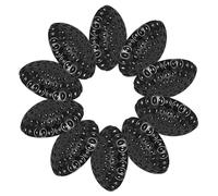 CANIGHT 10pcs Silicone Door Stoppers Round Wall Protectors Black, Universal Fit Anti-Collision Pads for Quiet Door Cushion and Wall Shield, Self-Adhesive Protector for Home and Office