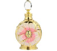 CANIGHT 12Ml Refillable Glass Perfume Bottle, Rose Flower Essential Oil Storage Bottle, Tight Sealing Travel Perfume Vial for Cosmetic Use, Black