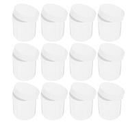 CANIGHT 12pcs 100ml Plastic Pill Bottles with Wide Mouth, Screw Cap and Gasket, Airtight Medicine Containers with Secure Seal and Stackable Design for Compact Living Environments