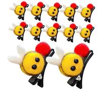 CANIGHT 12pcs Adorable Bee Hair Clips Cute Cartoon Barrettes for Women Easy to Use Hair Accessories Chic Elegant Design for Various Outfits for Ponytails Everyday Styles