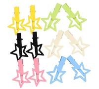 CANIGHT 12pcs Cute Star Hair Clips for Girls Decorative Metal Hair Accessories Lightweight for Easy Hairstyles