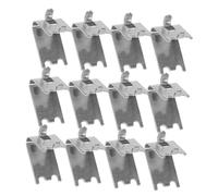 CANIGHT 12pcs Stainless Steel Freezer Shelf Hooks Heavy Duty Refrigerator Cooler Rack Clips for Organized Storage Easy Installation Durable Thickness