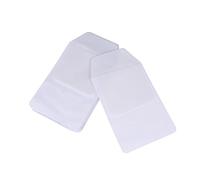 CANIGHT 12PCS Transparent Leak Proof PVC Pen Pouch Bag Set for Doctors and Nurses Ideal for School Office and Travel White Double Pen Bags for Easy Organization