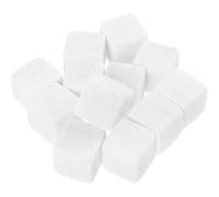CANIGHT 12pcs Whiskey Marble Ice Cubes Wear-Resistant Substitute for Water Ice White Household Drink Stones for Friends Who Love Whisky