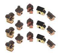 CANIGHT 15pcs Miniature Country House Decor Resin DIY Ornament