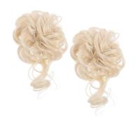 CANIGHT 1pair Messy Bun Hair Piece Fluffy Hair Bun Extensions for Women Easy Use Natural Look Chignon Scrunchies for Quick Styling Go