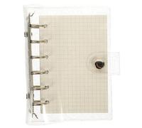 CANIGHT 1set Loose-leaf Binder Notebook Ring Notepad Cover Portable Writing Journal for Scrapbooking and Planning Includes Detachable Pages