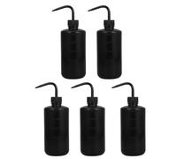 CANIGHT 1set Succulent Rainfall Natural and Effortless Operation, Simulation Squeeze Bottles 500ml Plastic Squirt Bottles with Bent Spout Ergonomic Body Gardening for Plant Care 5pcs