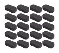 CANIGHT 20pcs Black Hair Salon Sponge Brush for Haircut Face Cleaning, Soft Sponge Material, Comfortable on Skin, Easily Reaches Every Place, for Professional Hairdressing Use