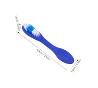 CANIGHT 20pcs Blue Mini Short Handle Toothbrushes for Teeth Cleaning, Portable Prison Safety Toothbrush with Large Plastic Brush Head, Suitable for Detention and Mental Health Facilities