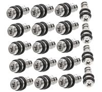 CANIGHT 20pcs Cabinet Shelf Pegs Support Pins Adjustable Shelf Holders for Wood Shelving Sturdy Self-Tapping Screws for Wardrobes and Cabinets