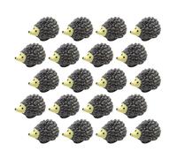 CANIGHT 20pcs Mini Hedgehog Figurines Small Resin Garden Sculptures Decorative Hedgehog Ornaments for Potted Plants and Garden Decoration with DIY Bonsai Effect