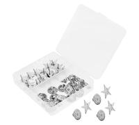 CANIGHT 20pcs Silver Zinc Alloy Five Pointed Star Lapel Pins for Coats and Clothes, Convenient to Wear and Take, for Daily Life and Special Parties Decorative Soldier Star Badges