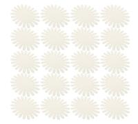 CANIGHT 20pcs White Plastic Oval Nail Display Wheel with 20 False Nail Tips Each Natural Color Art Sample Board for Manicure Practice and Polish Testing at Home Or Salon