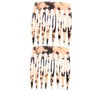 CANIGHT 2pcs Acetate Side Hair Comb for Women Stylish Simple Design Lightweight Smooth for Fine Thin Hair for Daily Use Formal Events