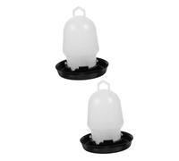 CANIGHT 2pcs Automatic Chicken Waterer Poultry Feeder for Geese Chickens Easy to Clean Sturdy Design Safe Drinking Environment for Busy Farmers