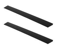 CANIGHT 2pcs Black Pvc Self Adhesive Ramp Pads for Sweeping Robots, Enhanced Climbing Ability, 50x5cm, for Driveways and Garage Ramps, Modern Minimalist Design