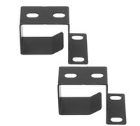 CANIGHT 2pcs Cable Manager for Rack with Vertical Wire Management Hooks Metal Rack Wiring Organizer Hook Matte Black Bears Heavy Cables for Network Management Organizer Use and Recording