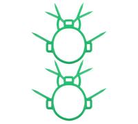 CANIGHT 2pcs Cattle Cow Weaning Tool Plastic Green Calf Accessories for Yaks and Small Cows, Easy Installation, Gentle Material, Farm Livestock Use