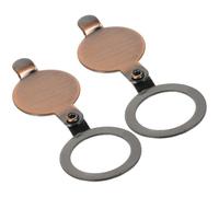 CANIGHT 2pcs Copper Peep Hole Covers for Door Privacy, Anti-Rust Peephole Cover Plates with Simple Operation, for Home and Hotel Apartment Door Security