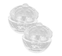 CANIGHT 2pcs Crystal Nail Art Cup Manicure Acrylic Liquid Mixing Cup French Tip Nails