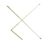 CANIGHT 2pcs Dowsing Rods Set Professional Metal Divining Rods for Water Detection Easy to Use for Outdoor Treasure Hunting and Geological Studies