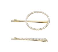 CANIGHT 2pcs Elegant Hair Clips Round Design Simple Bobby Pins for All Hair Types Beautiful and Durable Accessories for Women for Parties and Daily Wear
