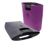 CANIGHT 2pcs Felt Bible Tote Bags with Large Capacity and Multi-functional Design for Office Use and Camping, Stylish and Practical Scripture Carrying Bags