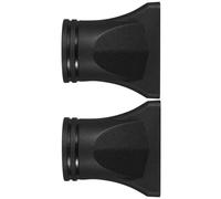 CANIGHT 2pcs Hair Dryer Nozzle Attachments Black 4.5cm Diameter Concentrator Tips for Curly Hair Styling and Blow Drying, Compatible with Salon and Home Use