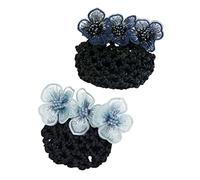 CANIGHT 2pcs Hair Nets for Buns Mesh Bun Cover Clips for Women Nurse Dance Elegant Hair Snood Net for Formal Occasions Durable Lightweight