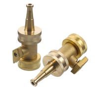 CANIGHT 2pcs High Pressure Garden Hose Nozzle Spray with Switchable Spray Patterns, Copper Material, Compact and Lightweight Design for Cleaning Gardens and Patios