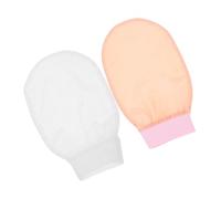 CANIGHT 2pcs Korean Exfoliating Mitts Like Body Scrub Cloth for Deep Exfoliation Dead Skin Removal and Improved Soft and Smooth Skin Care Lotus