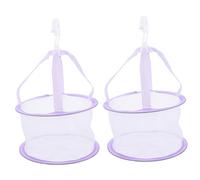 CANIGHT 2pcs Makeup Brush Drying Net Basket Mesh Shower Dry Basket for Sponges Organized Drying Rack