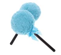 CANIGHT 2pcs Makeup Setting Powder Puff Lollipop Shape Soft Fluffy Face Powder Applicator with Plush Handle for Women