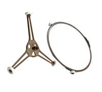 CANIGHT 2pcs Microwave Turntable Plate Support Rings for Glass Turntable, Plastic Triangle Shape, Ensures Even Heating and Keeps Food Rotating, Replacement Parts for Microwave Oven