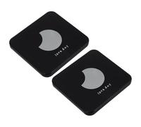 CANIGHT 2pcs Mini Folding Portable Pocket Mirrors for Makeup and Purse Use Rectangular Handheld Compact Mirrors with Plastic and Aluminium Frame Double-sided