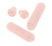 CANIGHT 2pcs Nail Art Stamping Kit Pink Silicone Pens for French Tip Designs Replaceable Stamper Heads Scrapers for Beginners Diy Nail Art