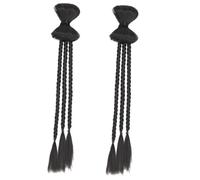 CANIGHT 2pcs Ponytail Extension for Women Synthetic Wig Bow Design Natural Hairpiece Easy to Wear Women Hair Accessory for Stunning Styles and Personal Flair