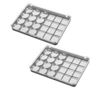 CANIGHT 2pcs Profusion Eye Shadow Palette Magnetic Makeup Palette Shimmer Eye Shadow Case