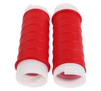 CANIGHT 2pcs Silicone Handle Grip Wraps with Textured Design, Sweatproof and Anti-Slip Cold Shrink Grip Sleeves for Tennis Racket and Fishing Rod Handles, for Outdoor Sports and Daily