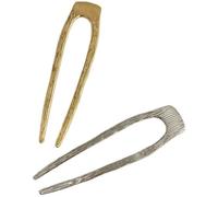 CANIGHT 2pcs U Shaped Metal Hair Pins for Buns with Polished Surface Easy to Use Hair Forks for Elegant Updo Hairstyles Simple and Chic for Women