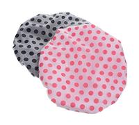 CANIGHT 2Pcs Waterproof Hair Shower Caps for Women Ultra-Fine Fiber Quick-Dry Bathing Bonnets for Curly Hair Comfortable and Breathable Shower Accessories