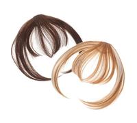 CANIGHT 2pcs Wig Hair Extensions Clip Fake Clip in Bangs Clip in Bangs Extensions Fake Bangs Clip Women Fake Bangs Fake Bangs Extensions Bangs Hair Clip Women Clip on Bangs
