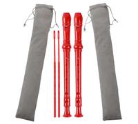 CANIGHT 2sets Soprano Recorder for German Style Fingering Lightweight Abs Plastic Music Instrument with Cleaning Rod and Soft Lint Bag Classroom Recorder for Beginners and School Music