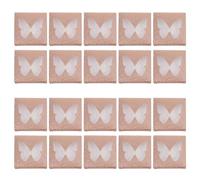 CANIGHT 30pcs Golden Square False Eyelash Storage Box with Tray, Paper and Pvc Material Lash Holder, Holds Eyelashes Securely and Keeps Them Clean, Cosmetic Organizer for Travel and Daily