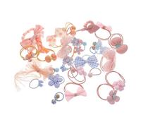 CANIGHT 31pcs Elastic Hair Ties Set for Girls Fabric Hair Bands Boy Girl Ties Boys and Accessories Ponytail Holders Little Scrunchies