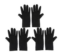 CANIGHT 3pairs Stretchy Black Etiquette Gloves Elastic Jewelry Gloves for Inspection and Handling Comfortable Fit for All-Day Wear Electronics Art and Dust Environments