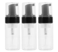 CANIGHT 3pcs 100ml Pet Travel Pump Bottles for Cosmetic Foam Dispensing, Lightweight and Airtight Refillable Lotion Containers for Business Trip and Travels