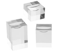 CANIGHT 3pcs Acrylic Ring Stand Jewelry Display Holder Ring Display Stand for Showcase Acrylic Organizer for Selling Jewelry
