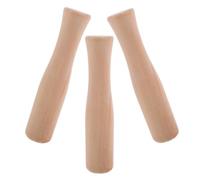 CANIGHT 3pcs Beech Wood Hand Crank Nut Pestle Set Odorless and Easy to Clean Large Pestle Grinding Tool for Kitchen Use and Spice Crushing